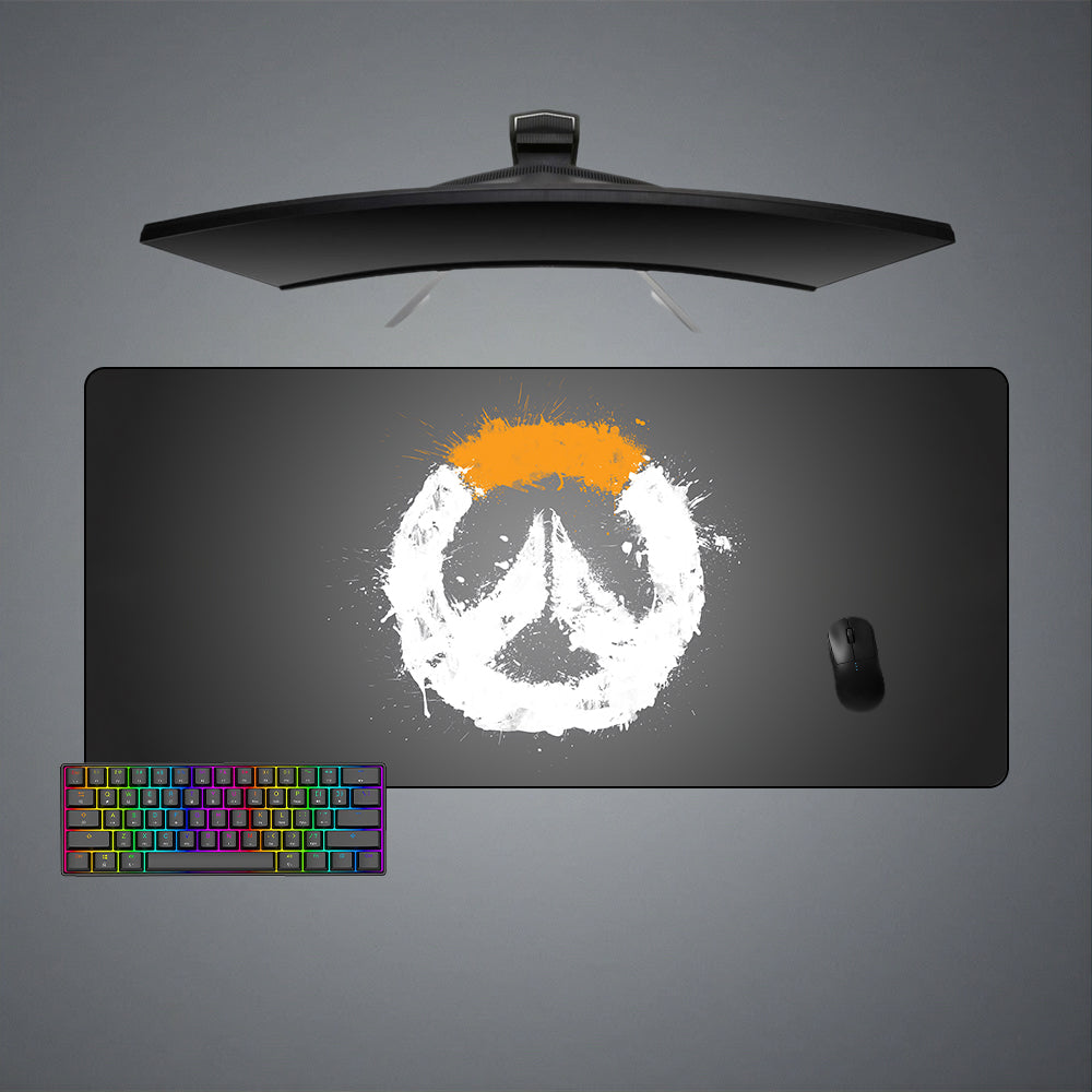 Overwatch Splatter Logo Design XXL Size Gaming Mouse Pad