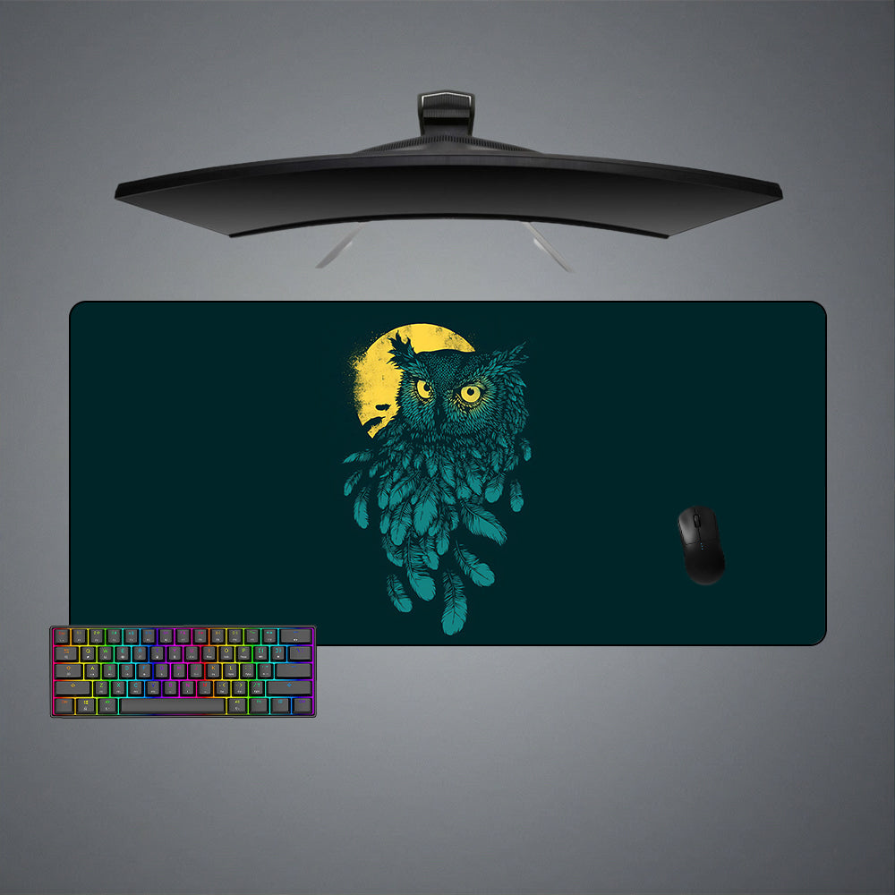 Owl Design XXL Size Gamer Mouse Pad