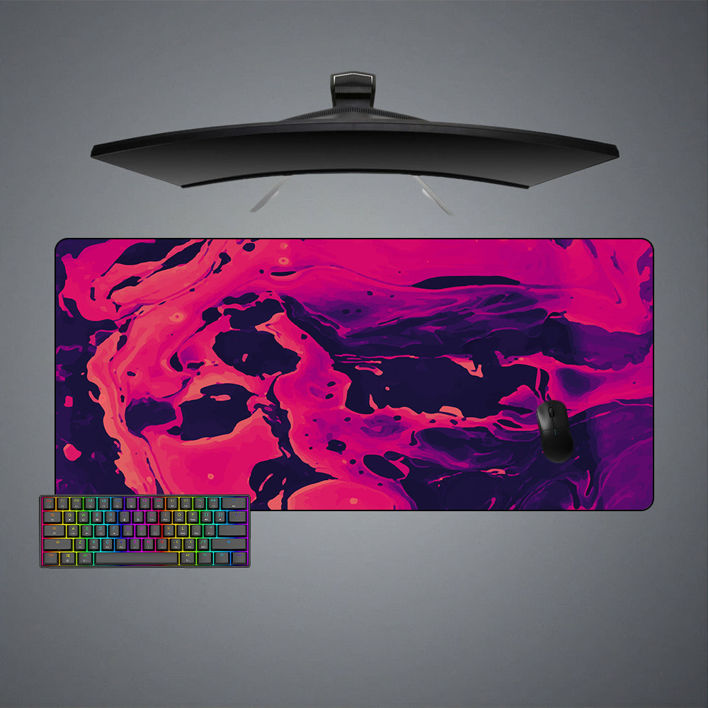Pink Flow Design XXL Size Gamer Mouse Pad