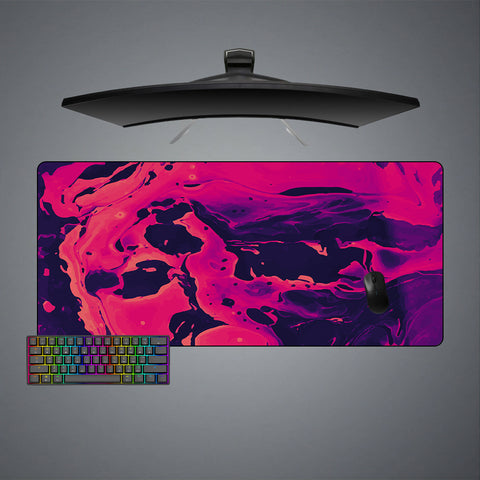 Pink Flow Design XXL Size Gamer Mouse Pad