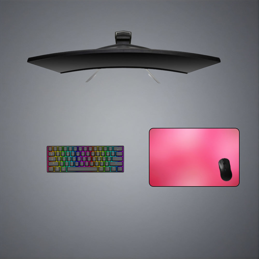 Pink Gradient Color Design Medium Size Gaming Mouse Pad, Computer Desk Mat