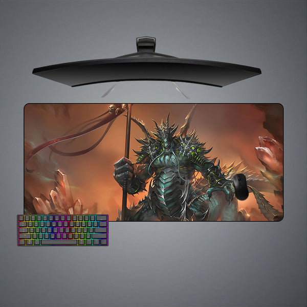 Pit Lord Fantasy Design XL Size Gaming Mouse Pad, Computer Desk Mat
