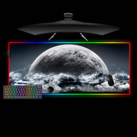 Planet Rise Design XL Size RGB Gaming Mouse Pad, Computer Desk Mat