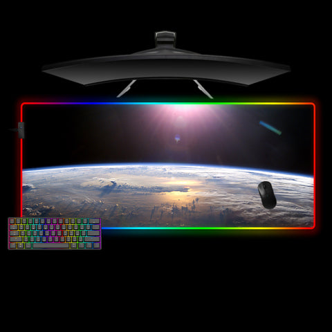 Planet Surface Design XXL Size RGB Light Gaming Mouse Pad