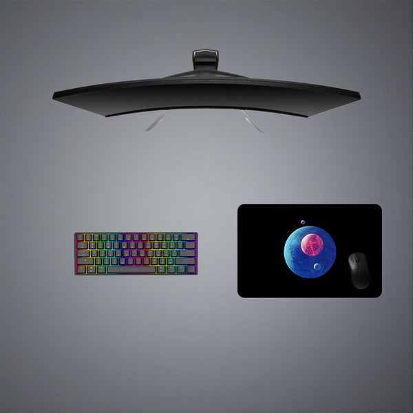 Planets Design Medium Size Gamer Mouse Pad, Computer Desk Mat