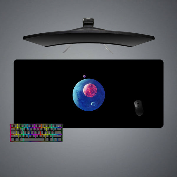 Planets Design XXL Size Gamer Mouse Pad, Computer Desk Mat