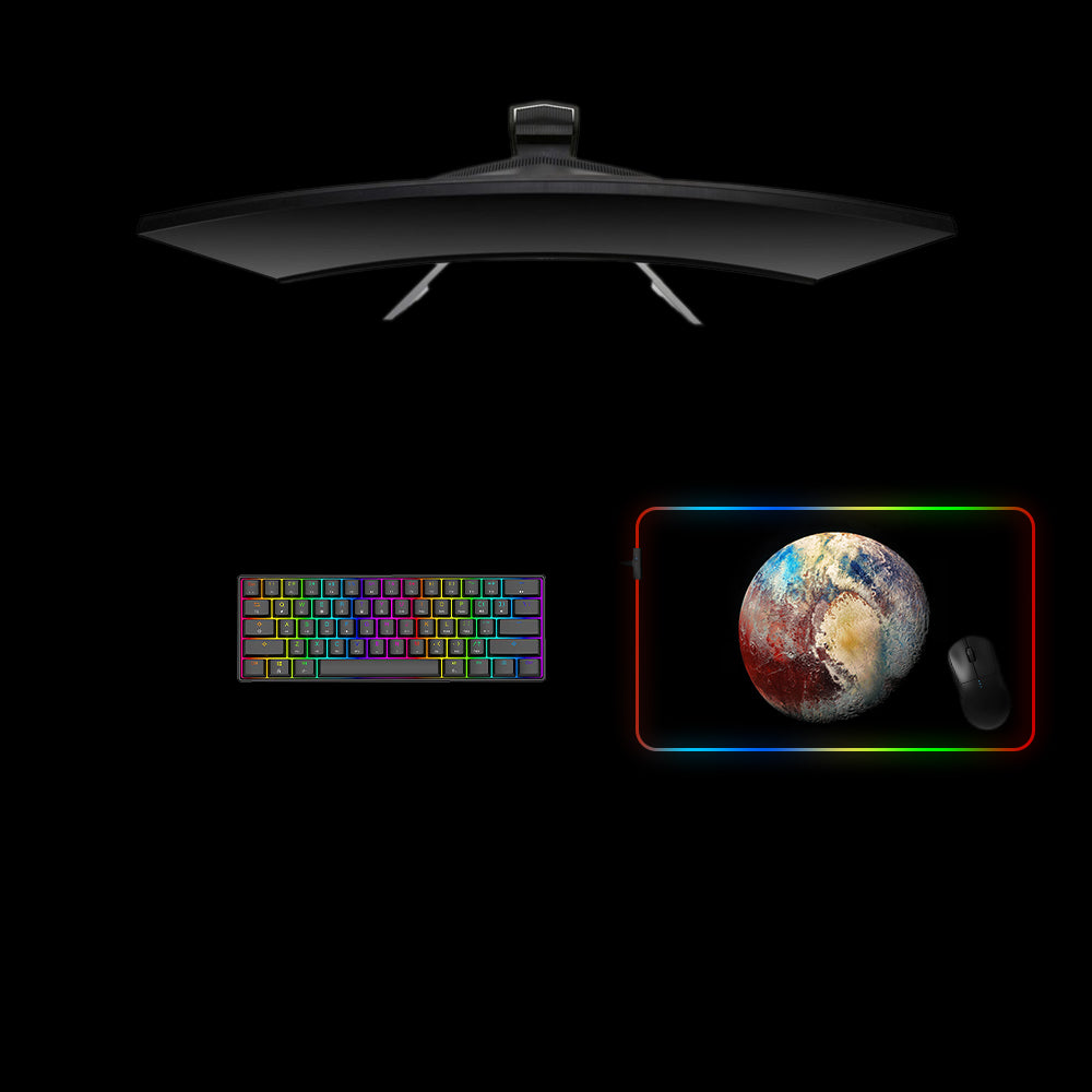 Pluto Design Medium Size RGB Backlit Gaming Mouse Pad