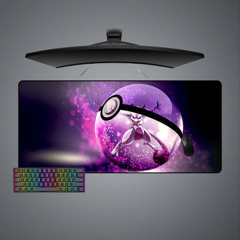 Mewtwo Poke Ball Design XL Size Gaming Mouse Pad