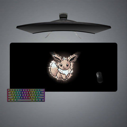 Pokemon Pixel Eevee Design XL Size Gaming Mouse Pad, Computer Desk Mat