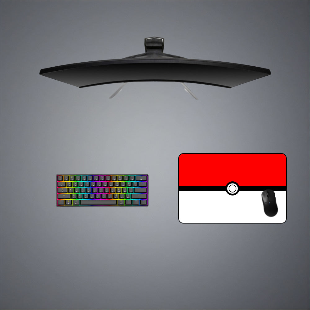 Pokemon Poke Ball Design Medium Size Gaming Mouse Pad, Computer Desk Mat