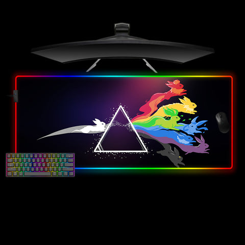 Pokemon Triangle Design XL Size RGB Gaming Mouse Pad