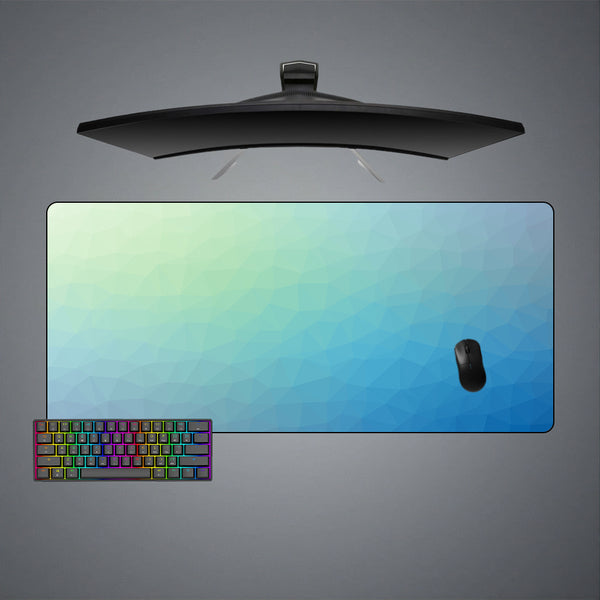 Poly Blue Fade Design XL Size Gaming Mouse Pad, Computer Desk Mat