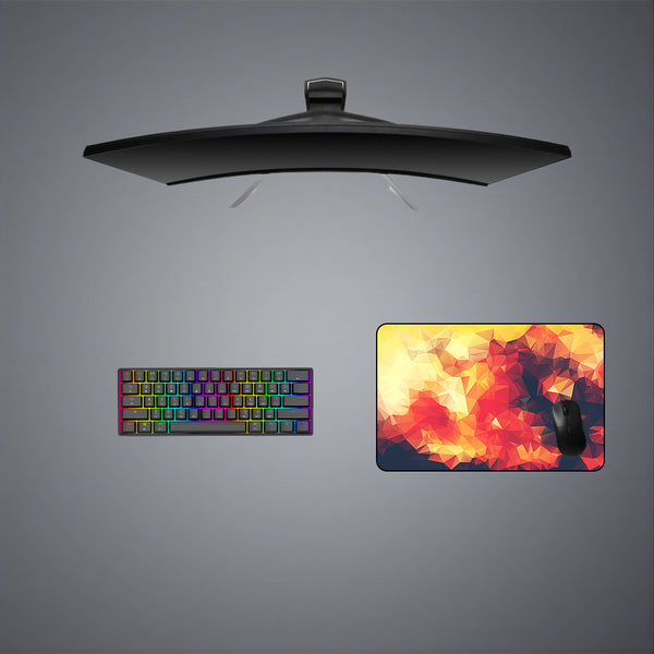 Poly Fire Design Medium Size Gamer Mouse Pad