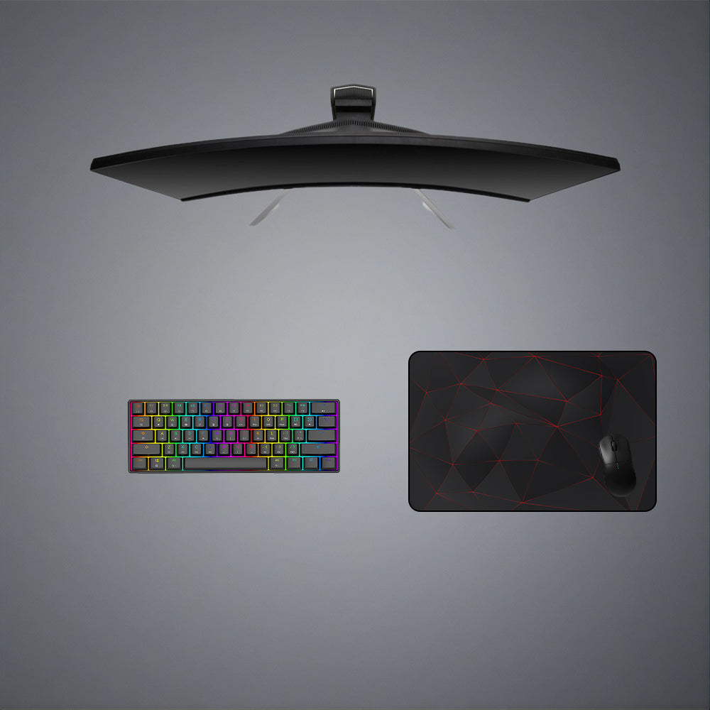 Poly Glow Design Medium Size Gaming Mouse Pad