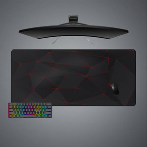 Poly Glow Design XXL Size Gaming Mouse Pad