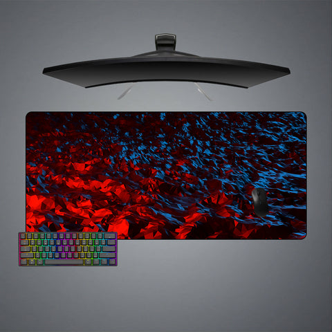 Poly Red & Blue Design XXL Size Gamer Mouse Pad