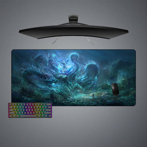 Poseidon Design XXL Size Gamer Mouse Pad, Computer Desk Mat
