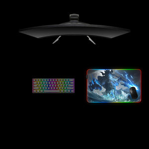 Poseidon Trident Design Medium Size RGB Lighting Gaming Mouse Pad