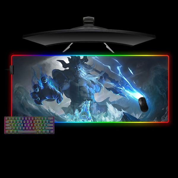 Poseidon Trident Design XL Size RGB Lighting Gaming Mouse Pad