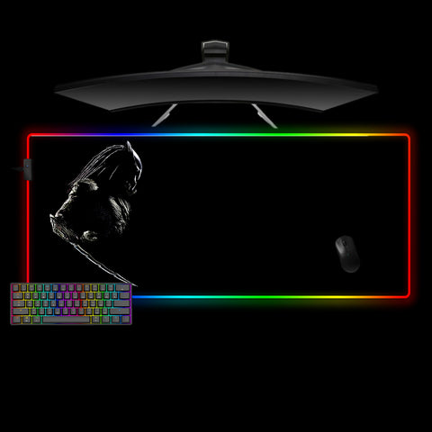 Predator Blade Design XL Size RGB Light Gamer Mouse Pad