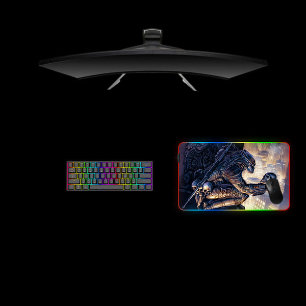 Predator Concrete Jungle Design Medium Size RGB Lit Gamer Mouse Pad