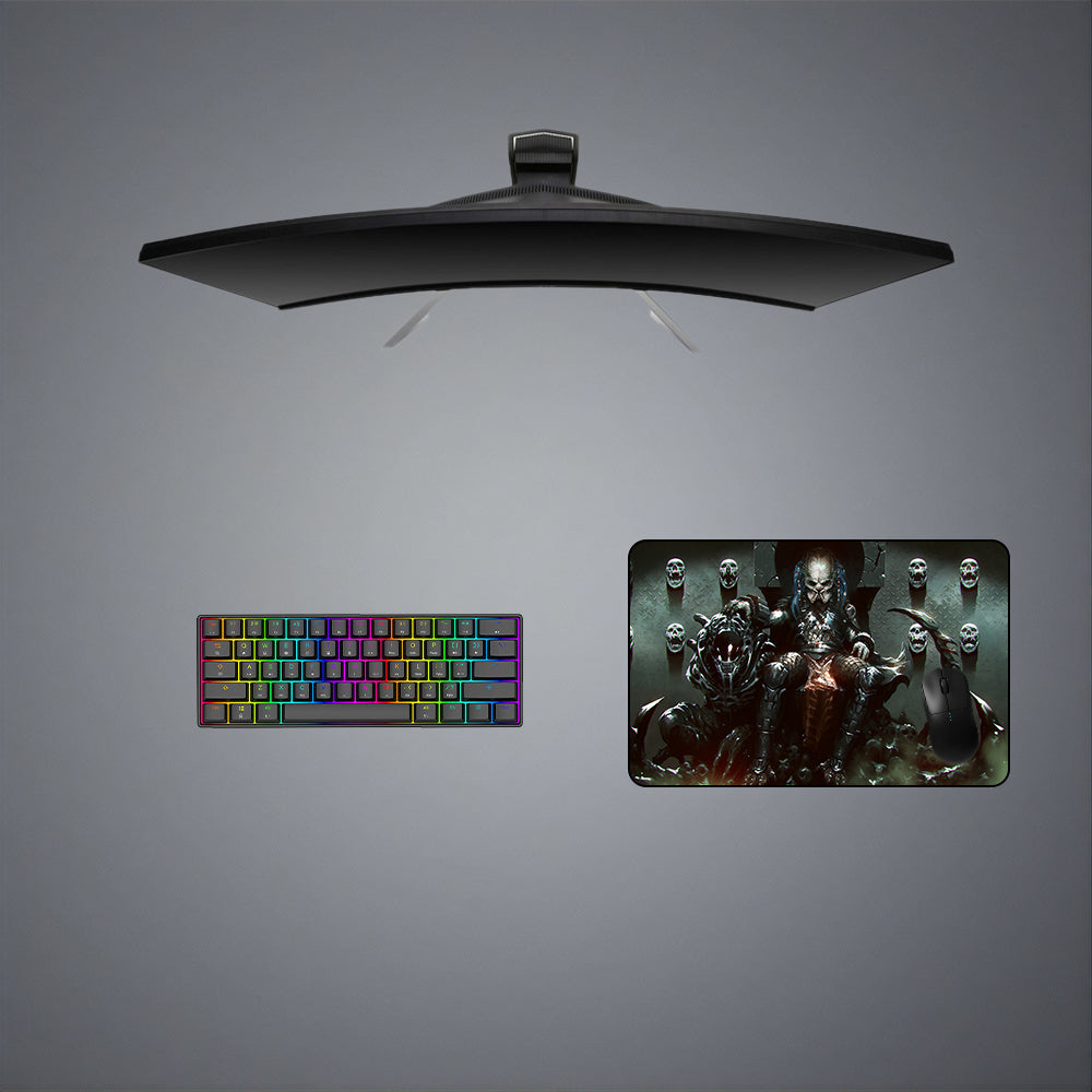 Predator Throne Design Medium Size Gamer Mouse Pad