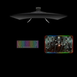 Predator Throne Design Medium Size RGB Backlit Gamer Mouse Pad