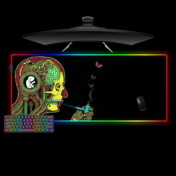 Psychedelic Art The Mind Design XXL Size RGB Lit Gaming Mousepad