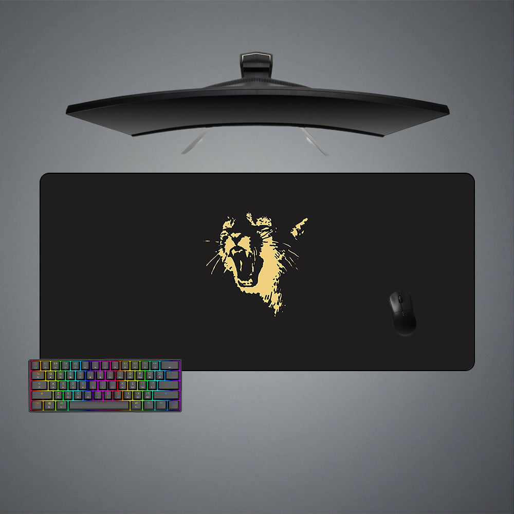 XXL size gamer mousepad with Puma Rawr printed design