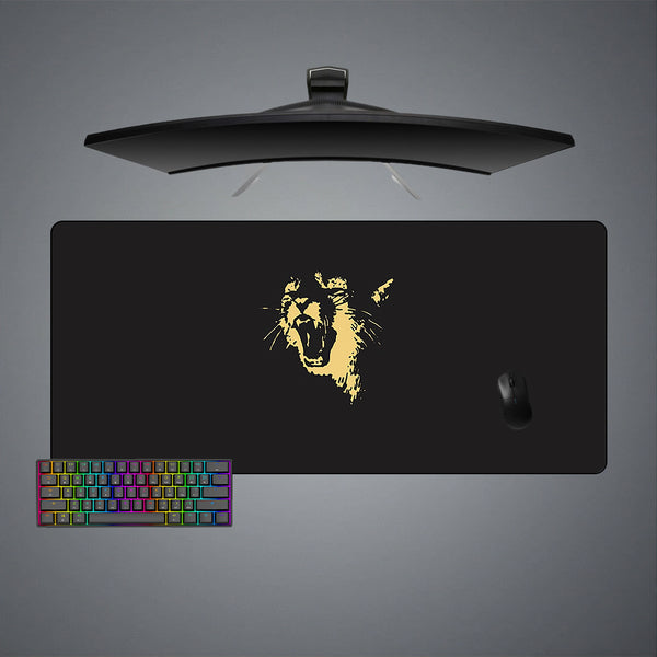 XXL size gamer mousepad with Puma Rawr printed design
