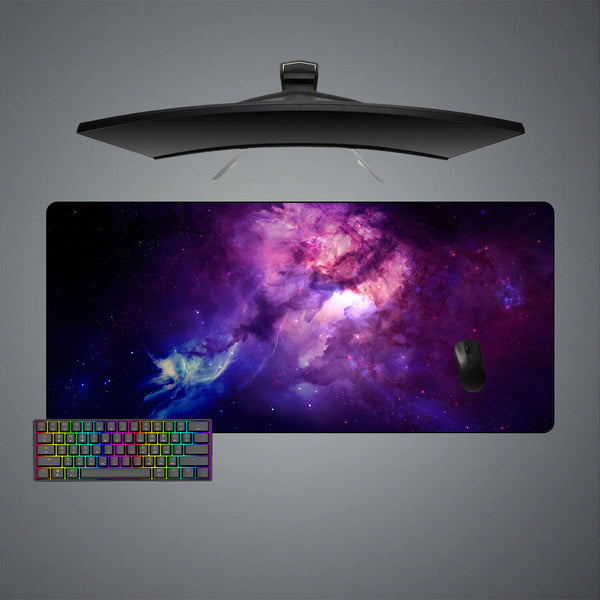 Purple & Blue Galaxy Design XXL Size Gamer Mouse Pad