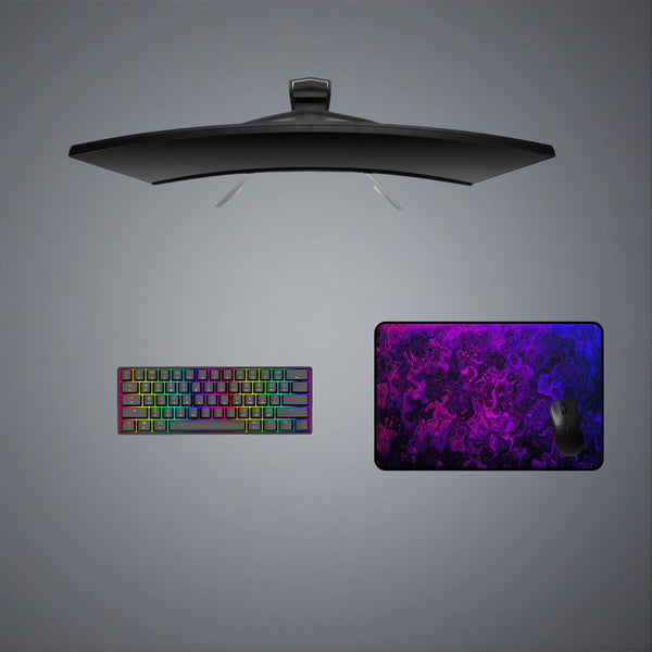 Purple Flow Abstract Art Design M Size Gaming Mouse Pad, Computer Desk Mat