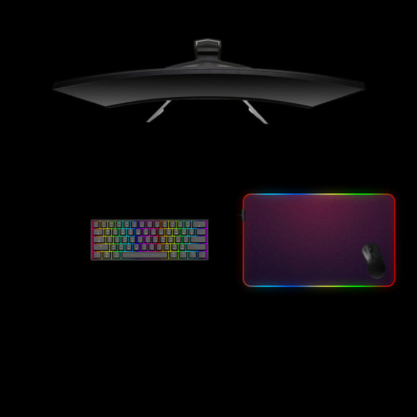 Purple Gradient Pixels Design Medium Size RGB Lit Gaming Mouse Pad