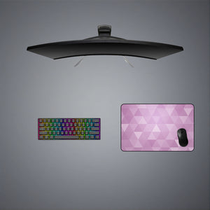 Purple Triangles Design Medium Size Gaming Mouse Pad