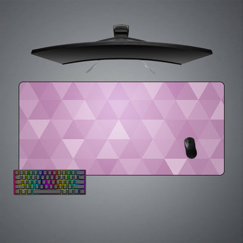 Purple Triangles Design XXL Size Gaming Mouse Pad