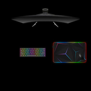 Pyramid Lights Design Medium Size RGB Light Gaming Mouse Pad, Computer Desk Mat