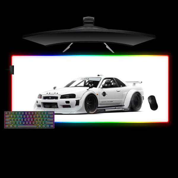 R34 Skyline Design XL Size RGB Mouse Pad