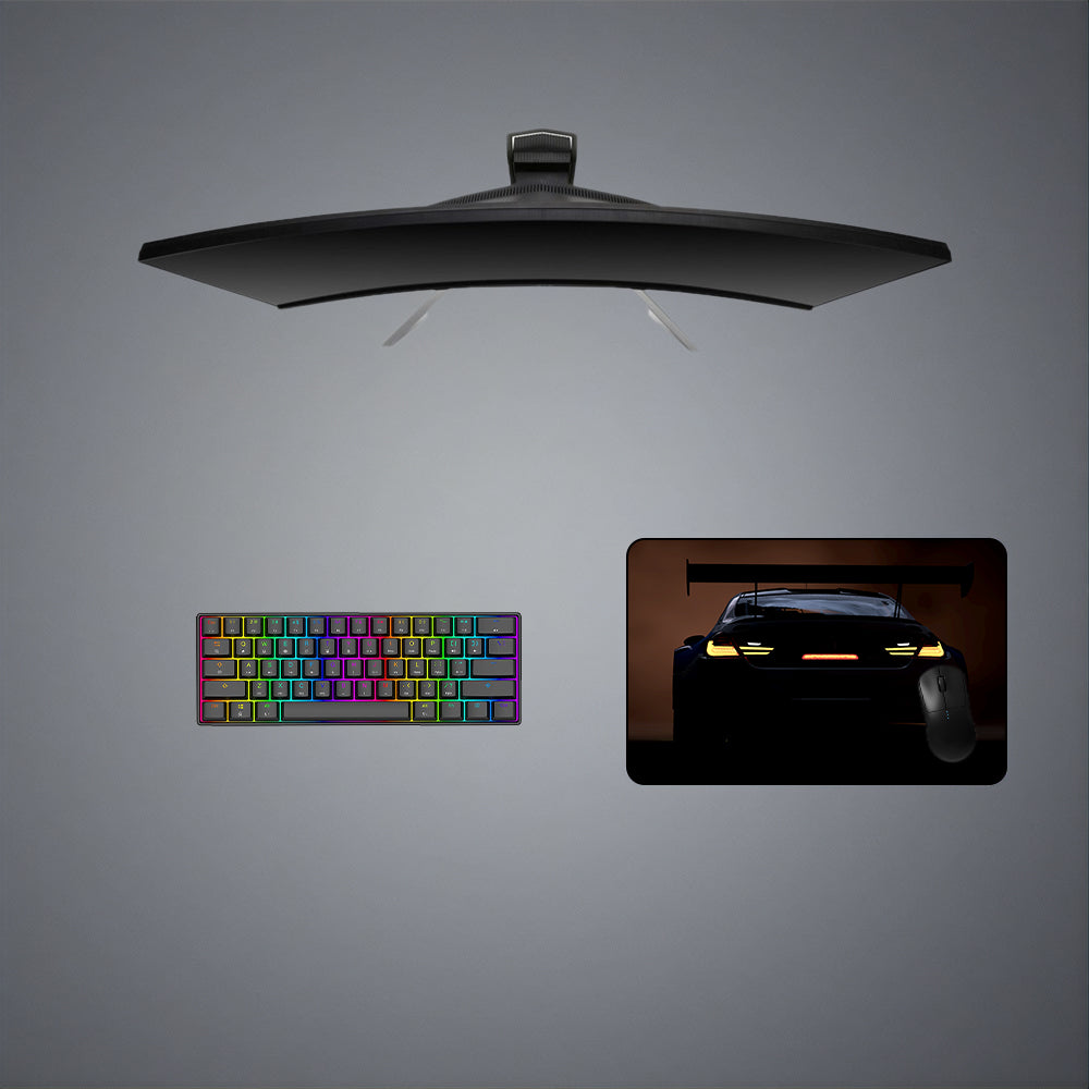 Race Car Tail Lights Design Medium Size Gaming Mouse Pad, Computer Desk Mat
