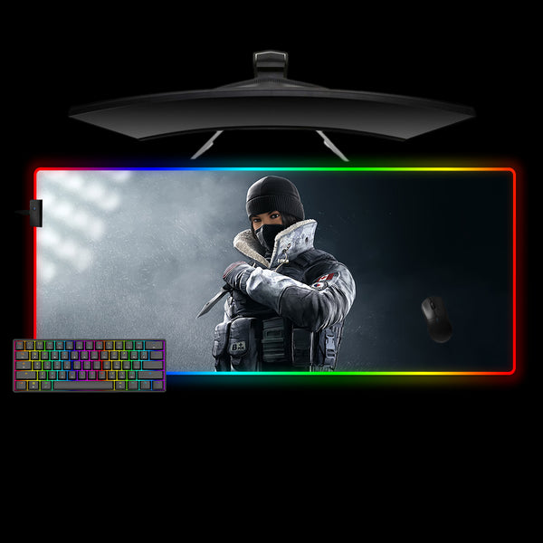 Rainbow Six Siege Frost Design XXL Size RGB Mouse Pad