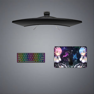 Re:Zero Butterfly Design Medium Size Gamer Mouse Pad, Computer Desk Mat