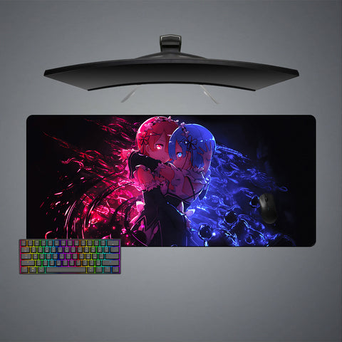 Re:Zero Ram & Rem Design XL Size Gamer Mouse Pad