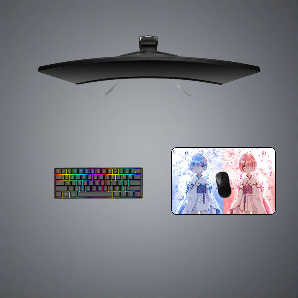 Re:Zero Sisters Design Medium Size Gamer Mouse Pad