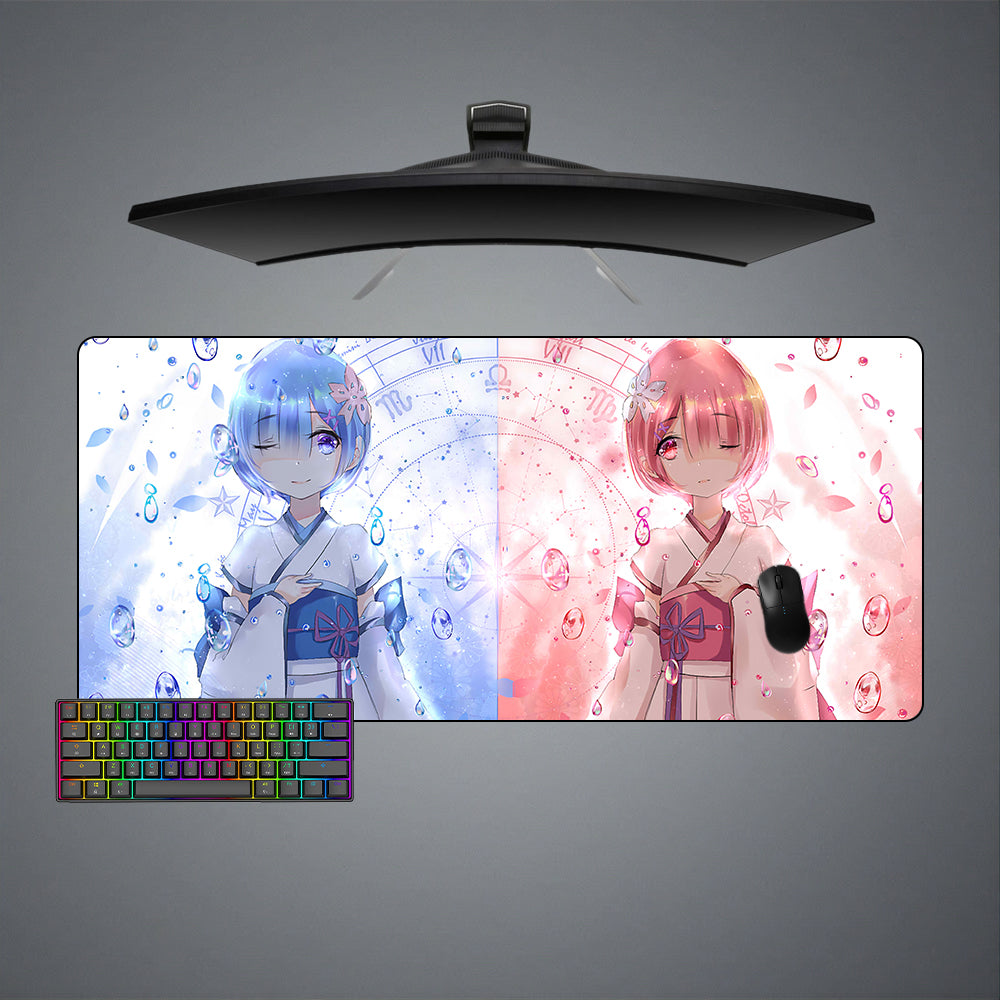 Re:Zero Sisters Design XL Size Gamer Mouse Pad