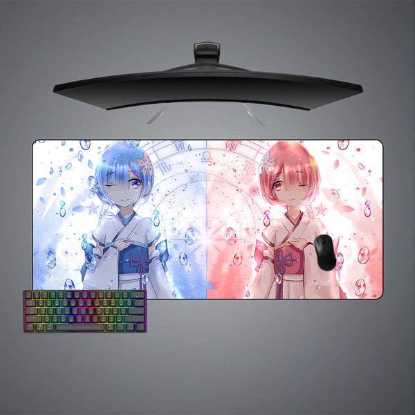 Re:Zero Sisters Design XL Size Gamer Mouse Pad