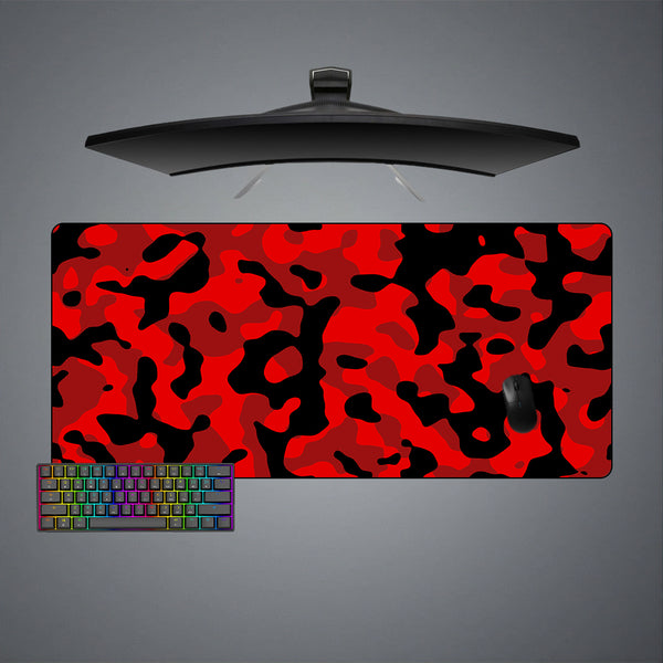 Red & Black Camouflage Design XXL Size Gaming Mouse Pad