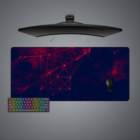 Red Cyberspace Design XXL Size Gamer Mouse Pad