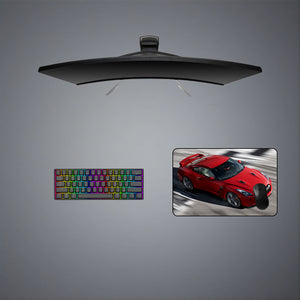 Red GTR Design Medium Size Gaming Mouse Pad