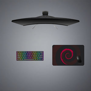 Red Swirl Design Medium Size Gaming Mouse Pad