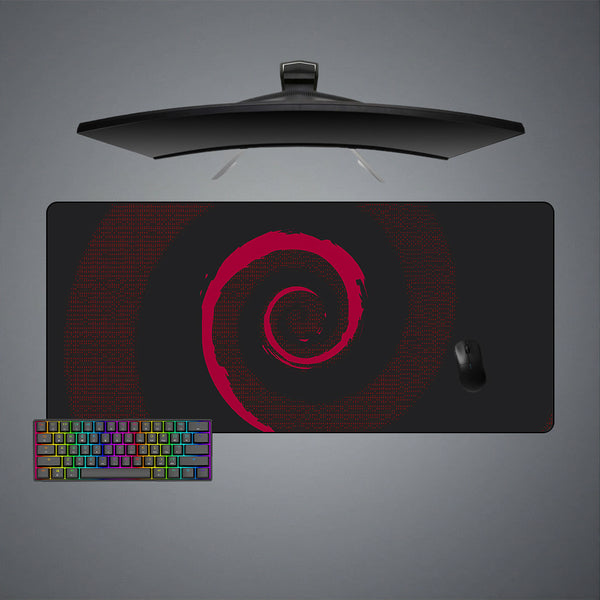 Red Swirl Design XXL Size Gaming Mouse Pad