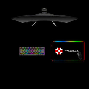 Umbrella Corporation Design Medium Size RGB Lighting Gaming Mouse Pad